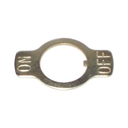 Midwest Fastener On / Off Zinc Plated Steel Indicator Plates 10PK 65367